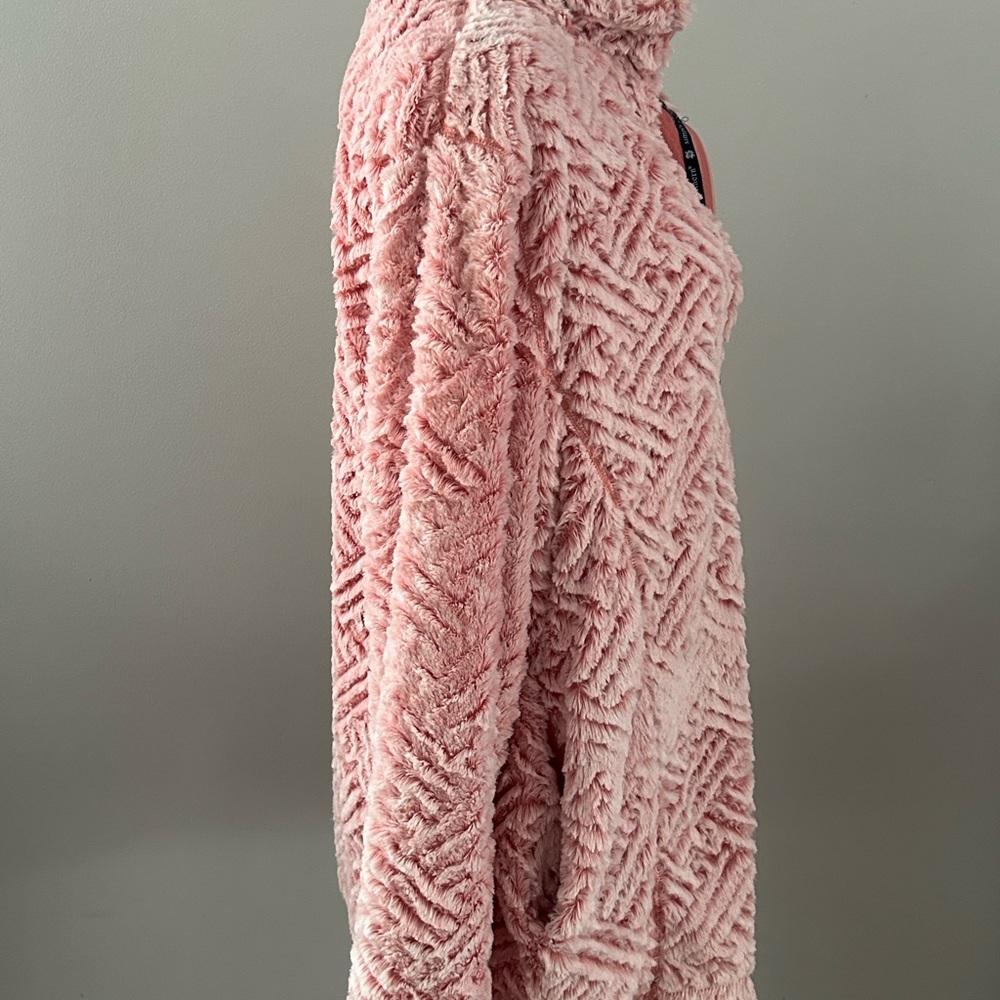Simply Southern Blush Textured Teddy Jacket - Picture 7 of 11
